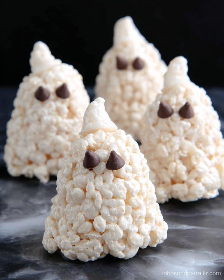 Rice Krispie Treat Ghosts Recipe