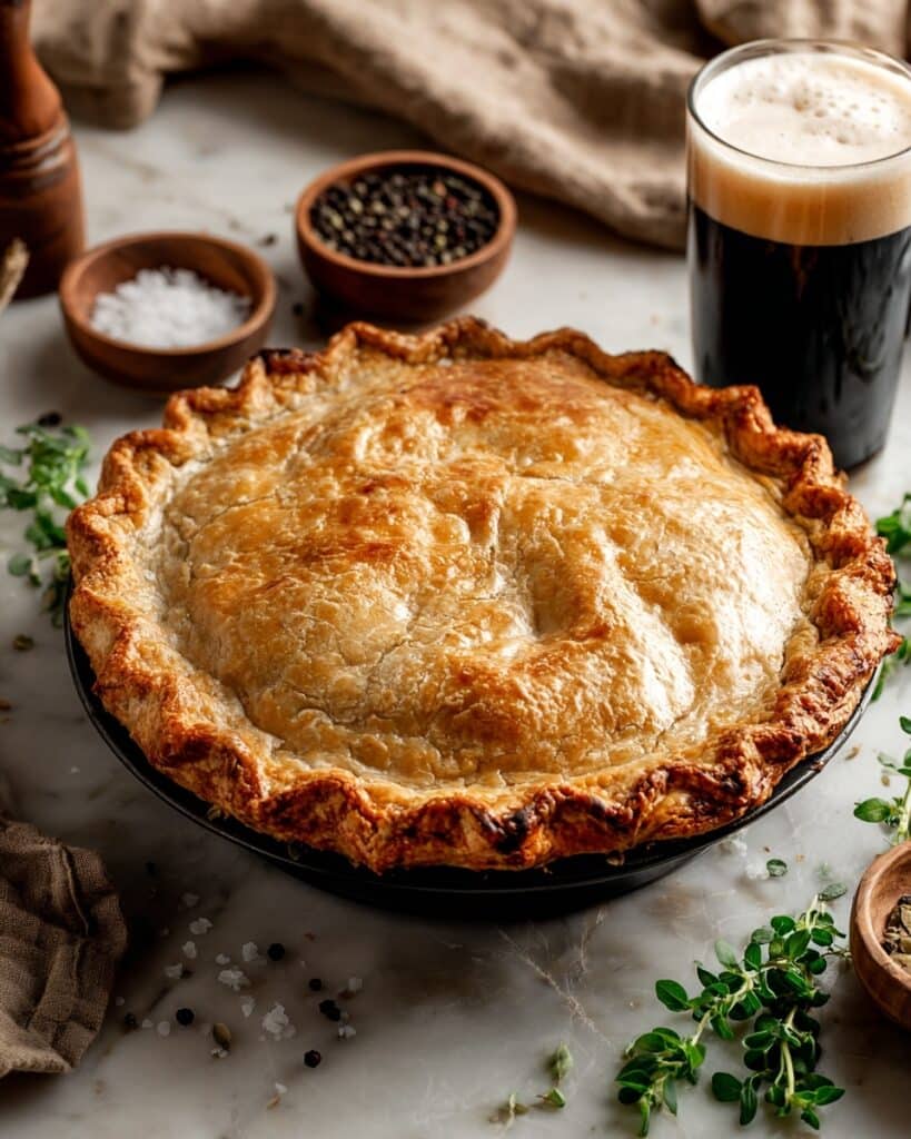Minced Beef and Guinness Pie Recipe