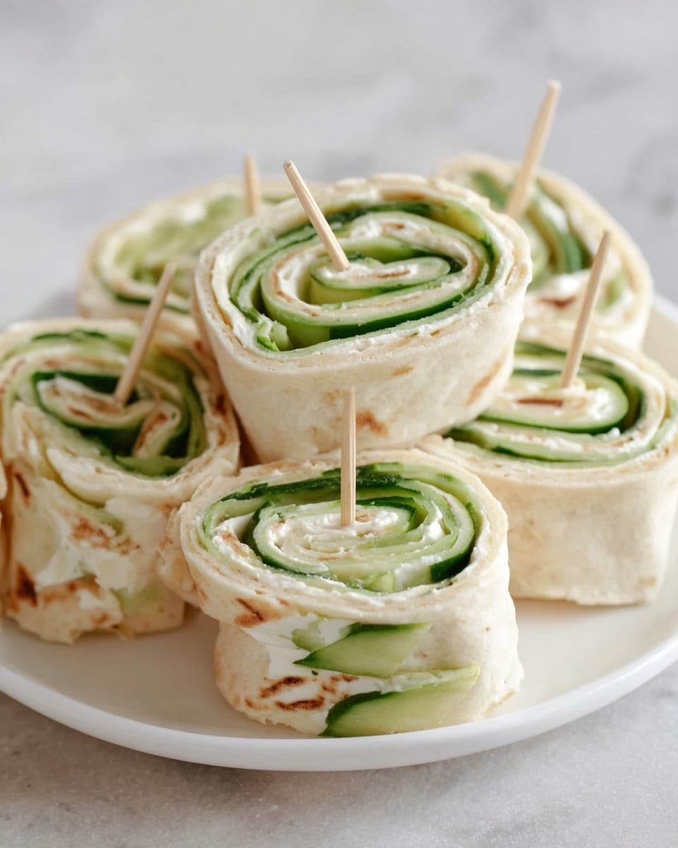 Cucumber and Cream Cheese Sandwich Rolls Recipe