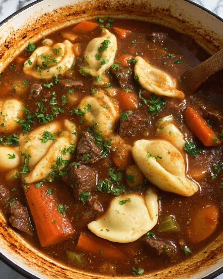 Beef Stew Perogies Recipe