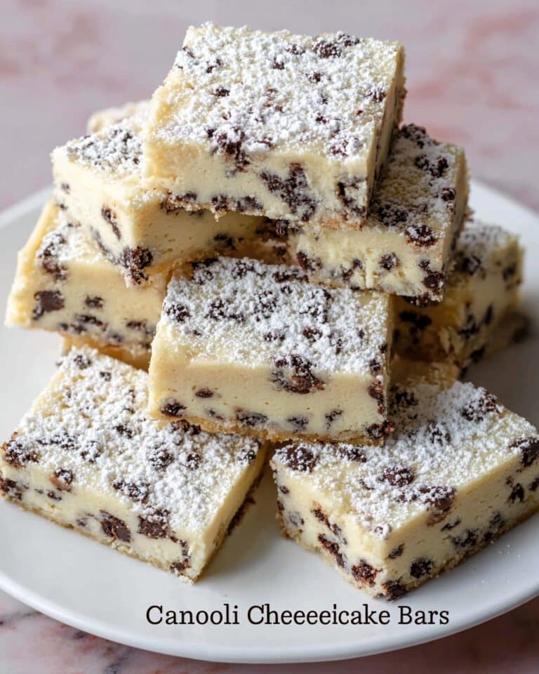 Cannoli Cheesecake Bars Recipe