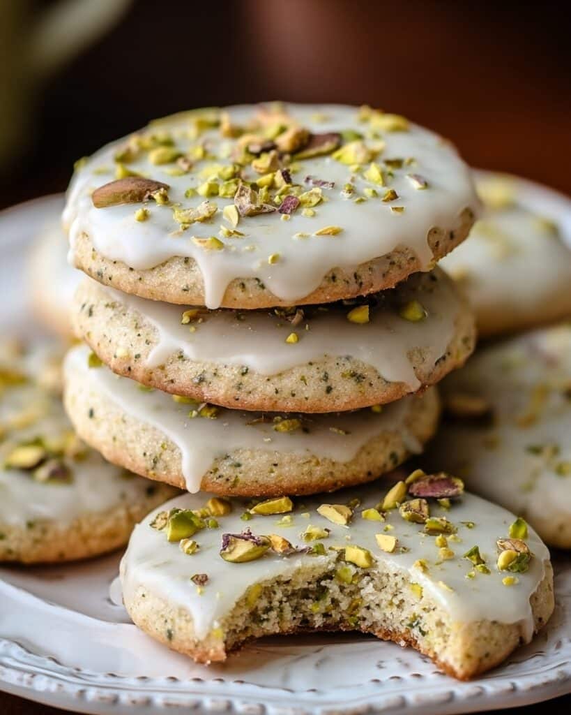 Pistachio Shortbread Cookies Recipe