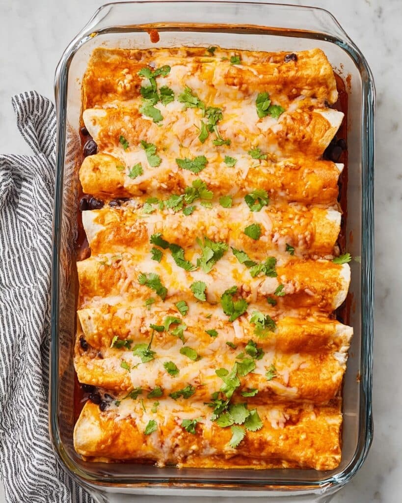 Butternut Squash Black Bean Enchiladas Recipe