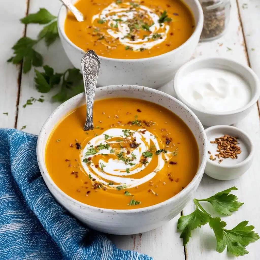 One Pot Creamy Carrot Lentil Soup Recipe - Recipe Image
