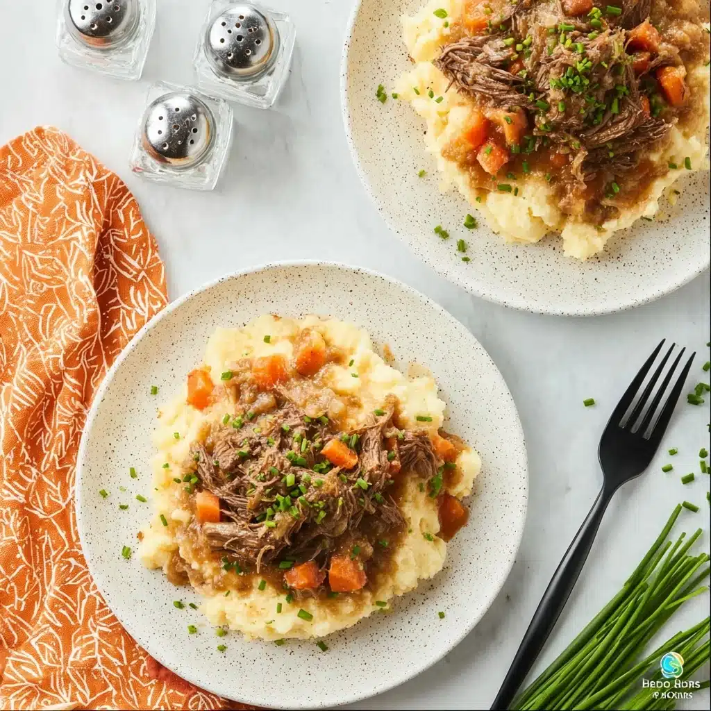 Fall Apple Cider Stew over Mashed Potatoes Recipe - Recipe Image