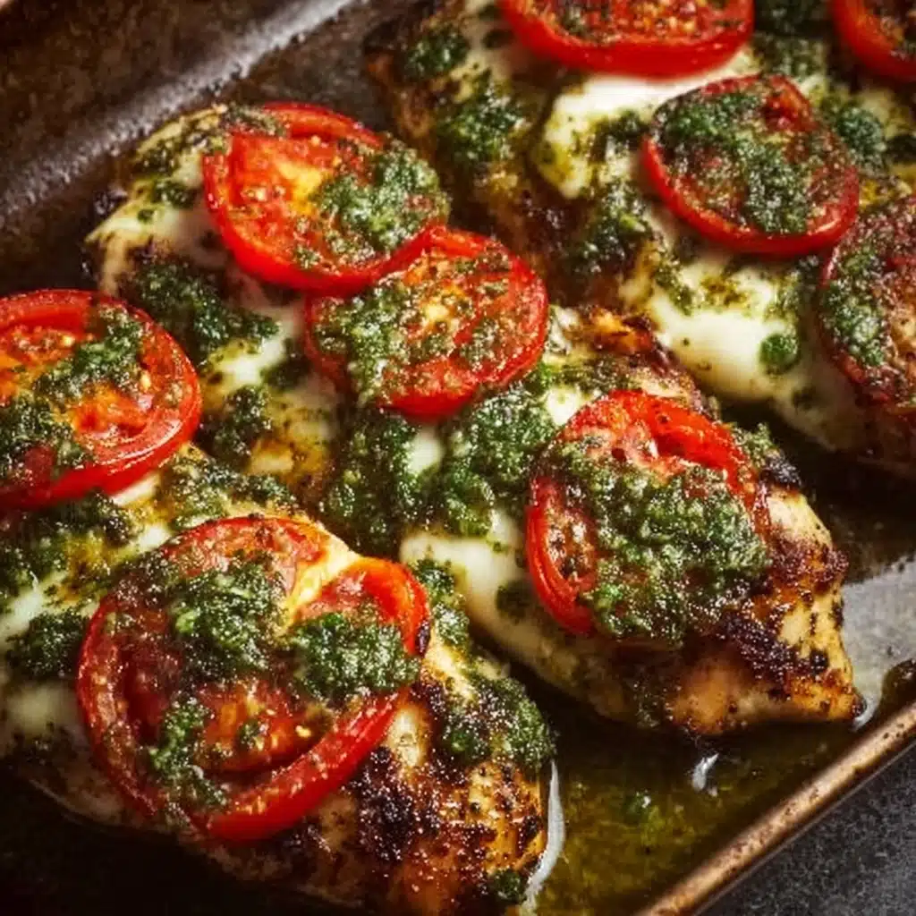 Baked Pesto Caprese Chicken Recipe - Recipe Image
