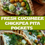 Cucumber Chickpea Pita Pockets Recipe