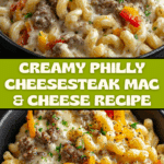 Creamy Philly Cheesesteak Mac & Cheese Recipe