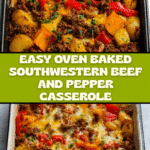 Oven Baked Southwestern Beef and Pepper Bake Recipe