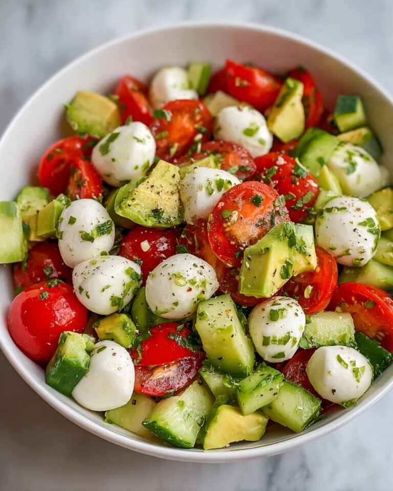 Easy Cucumber Mozzarella Salad Recipe