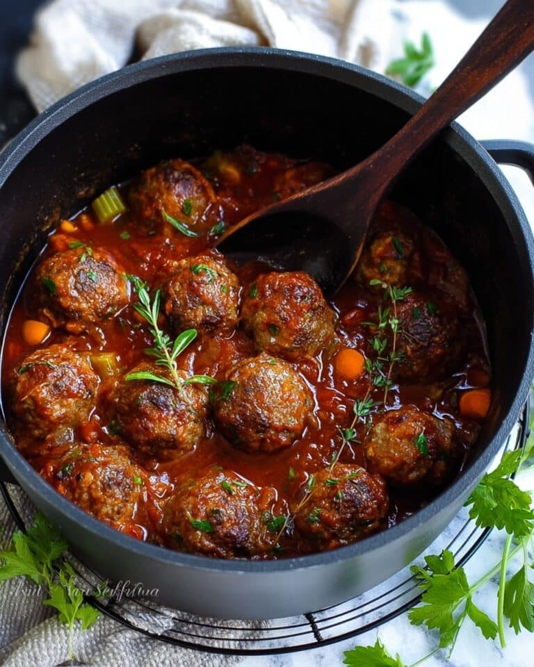 Stuffed Meatballs in Guinness Gravy Recipe