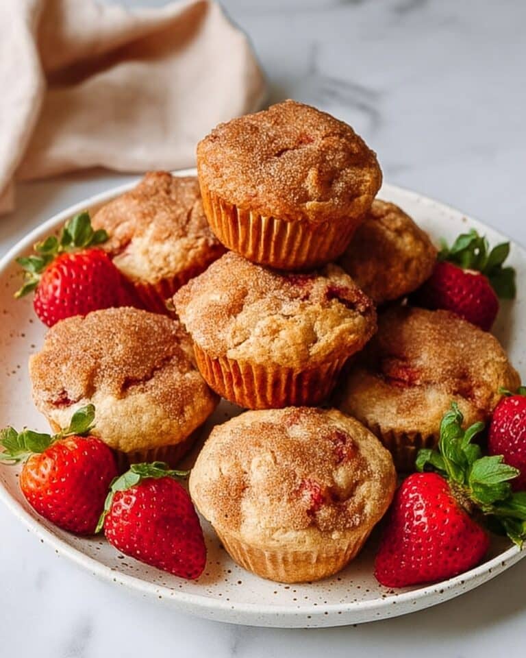 High Protein Strawberry Cottage Cheese Muffins Recipe