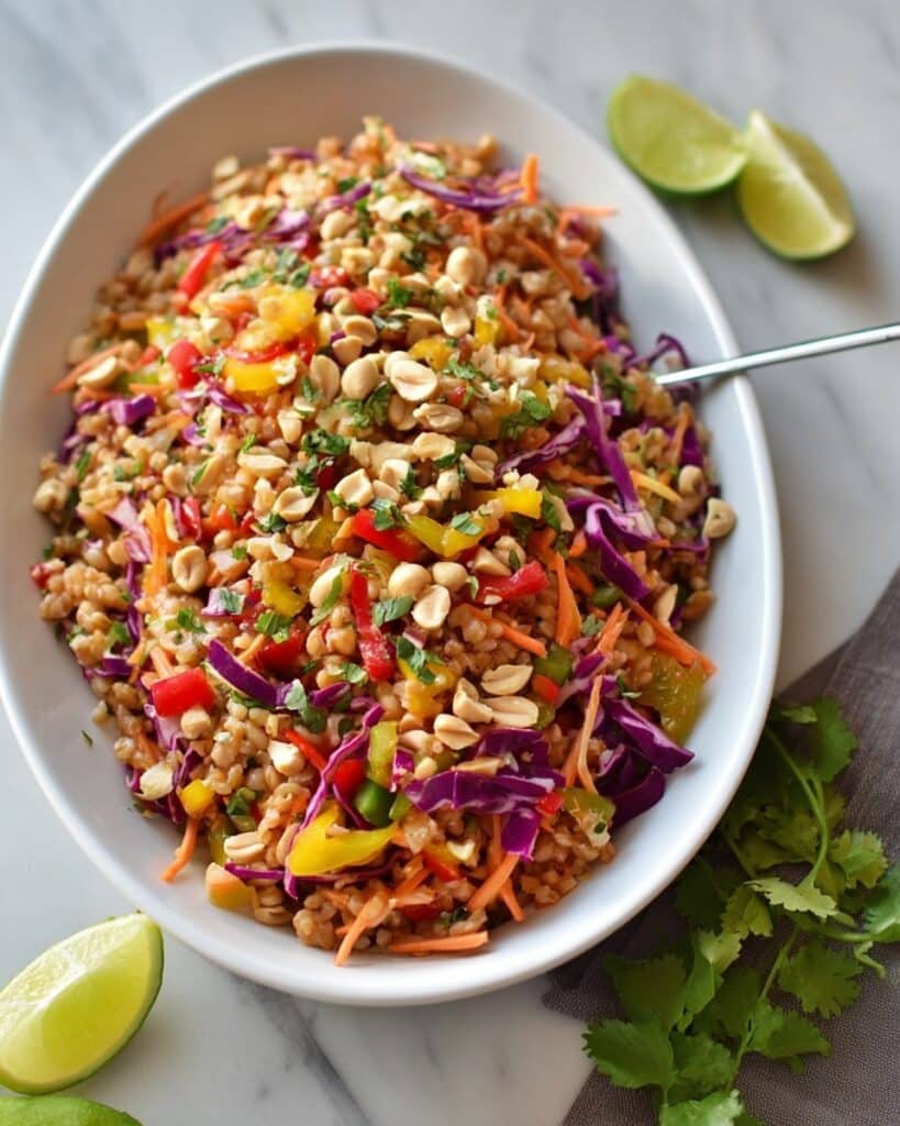 Rainbow Thai Farro Salad Recipe