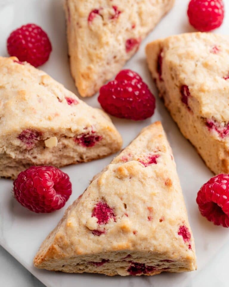 Healthy Raspberry Almond Scones Recipe