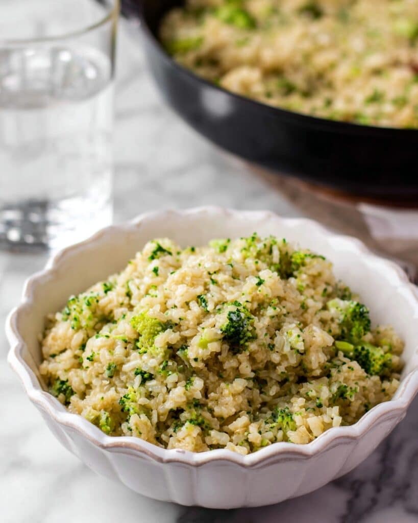Cheesy Broccoli Cauliflower Rice Recipe
