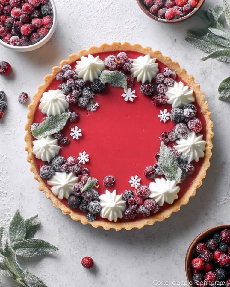 Cranberry Custard Pie Recipe