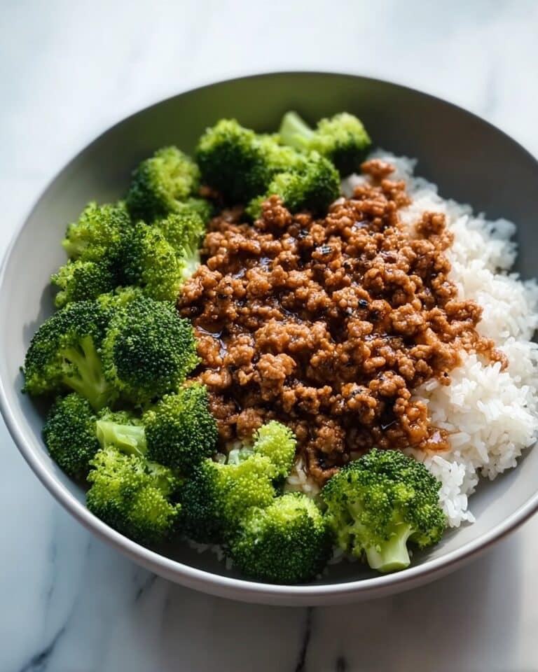 Honey Sriracha Ground Chicken and Broccoli Recipe