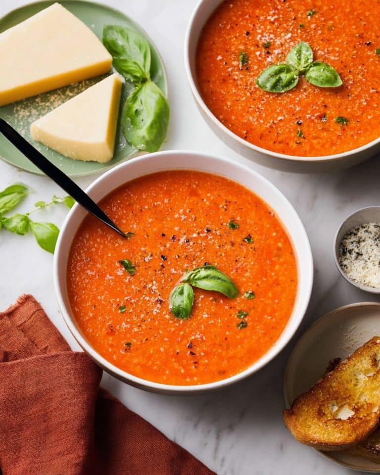 High Protein Tomato Soup with Cottage Cheese Recipe