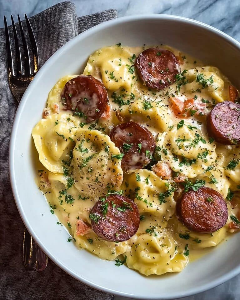 Classic Crockpot Pierogi Casserole with Kielbasa Recipe