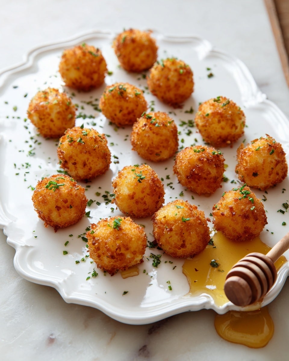 Crispy Goat Cheese Poppers with Honey Recipe