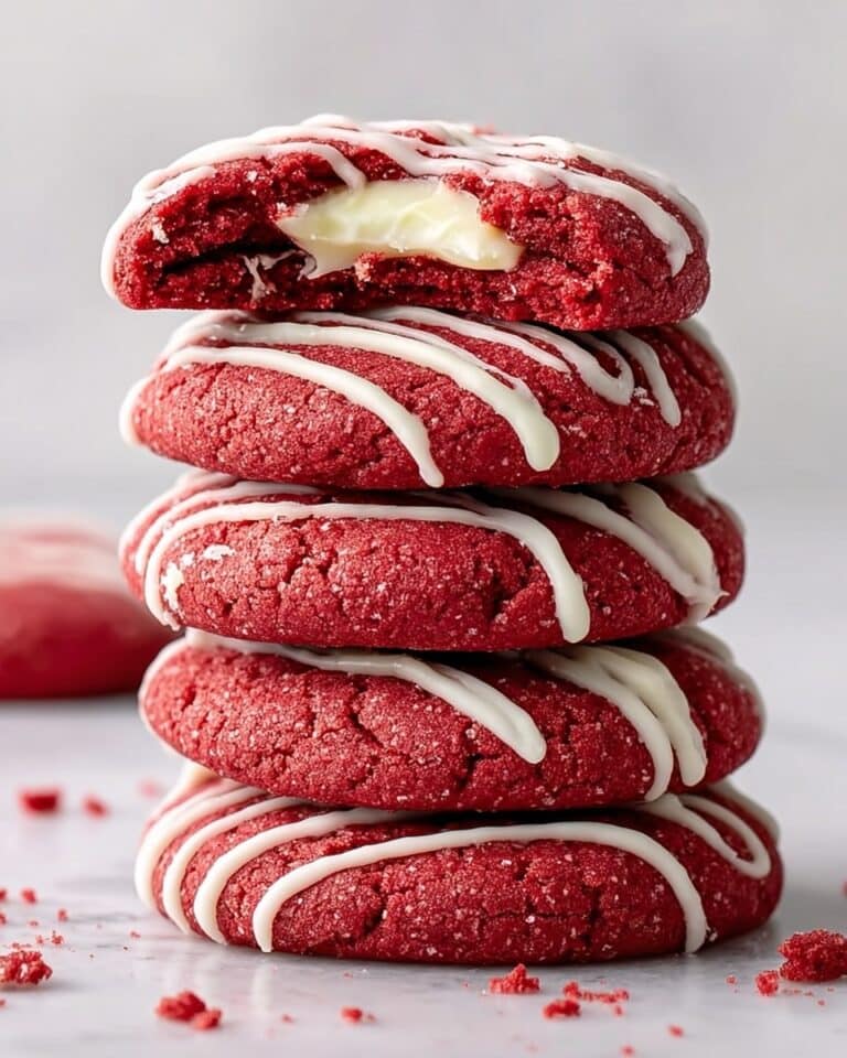 Red Velvet Cream Cheese Stuffed Cookies Recipe