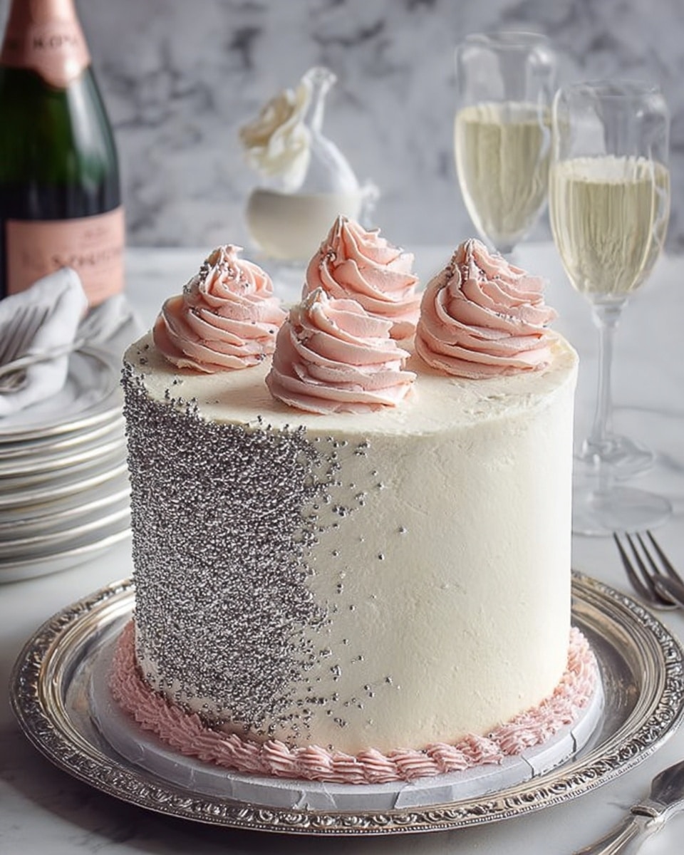 Champagne Cake with Champagne Italian Meringue Buttercream Recipe