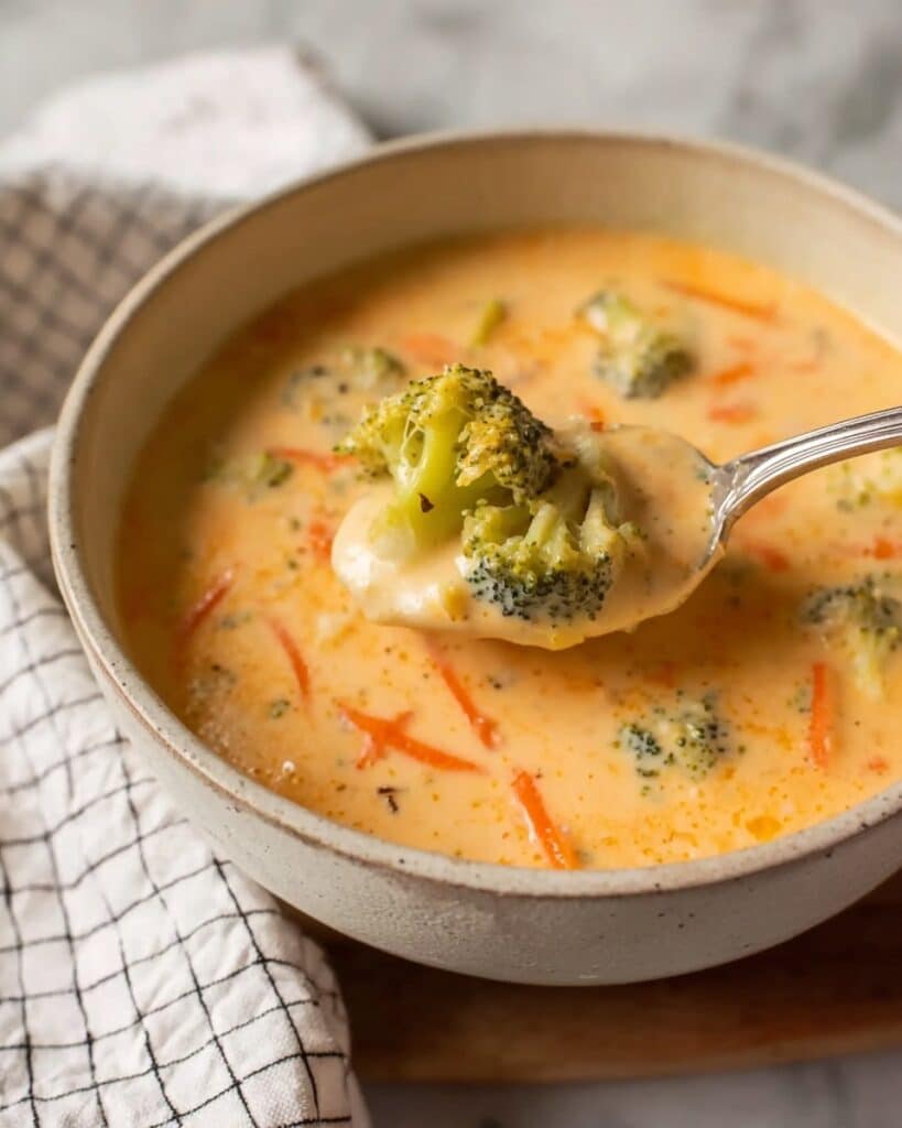 Keto Broccoli Cheese Soup Recipe