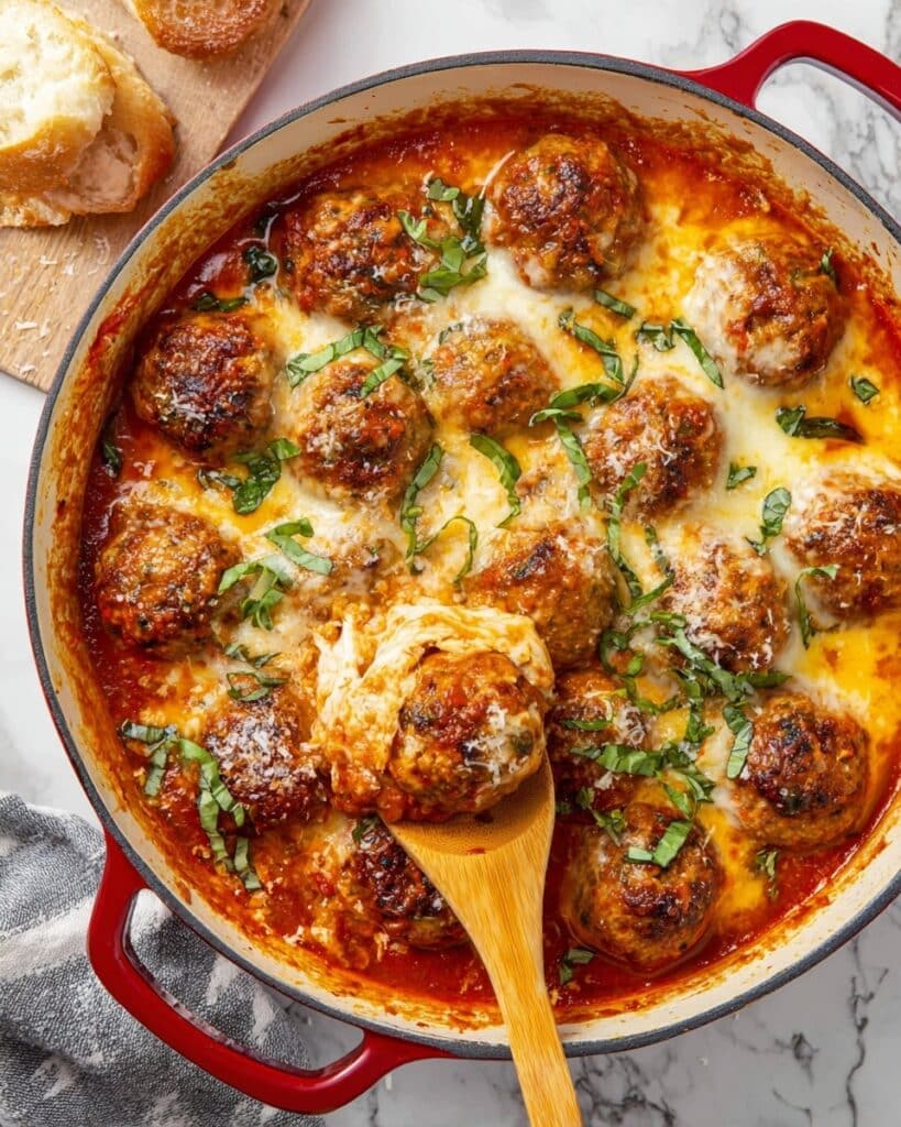 Chicken Parmesan Meatballs Recipe