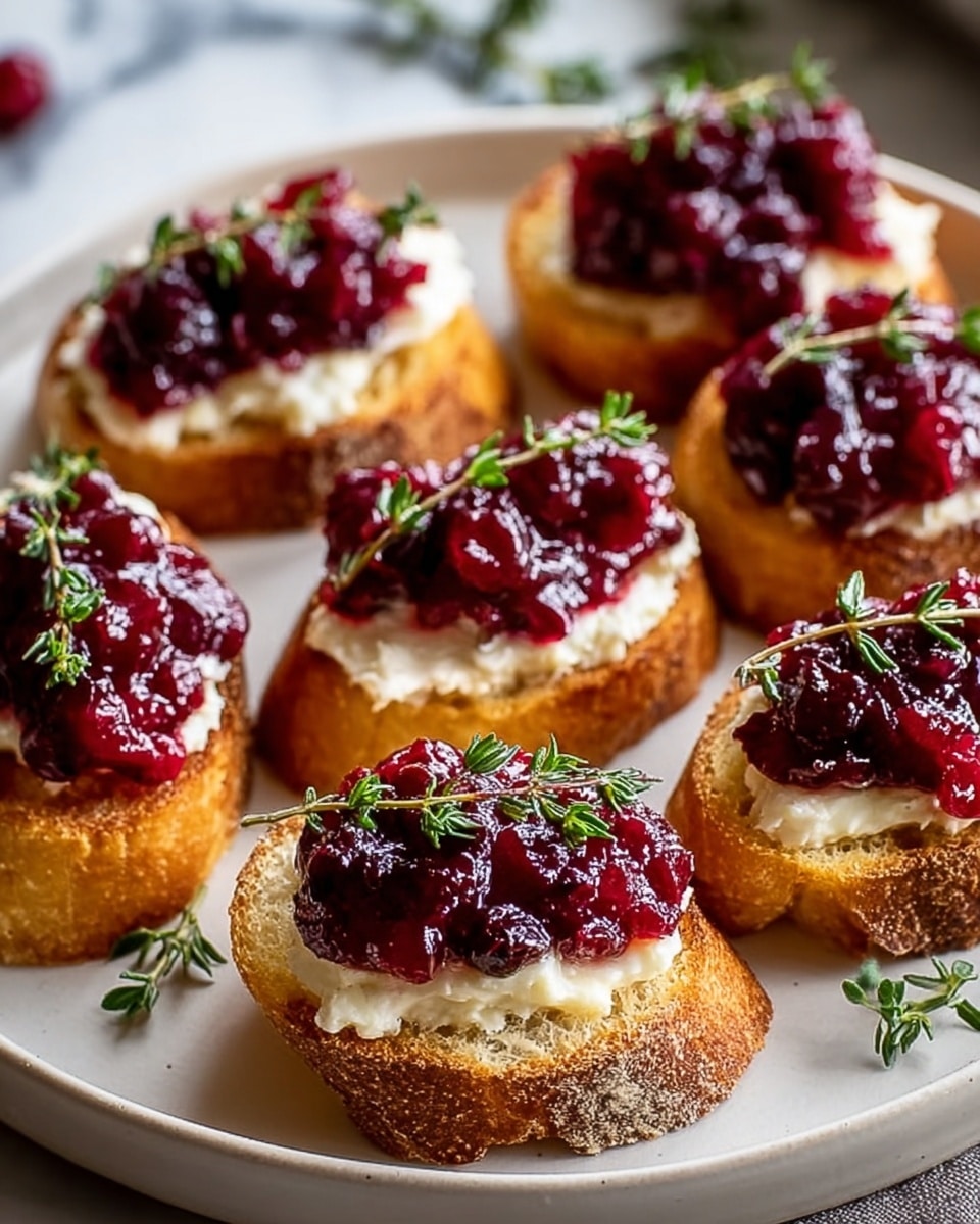 Cranberry and Brie Crostini Recipe