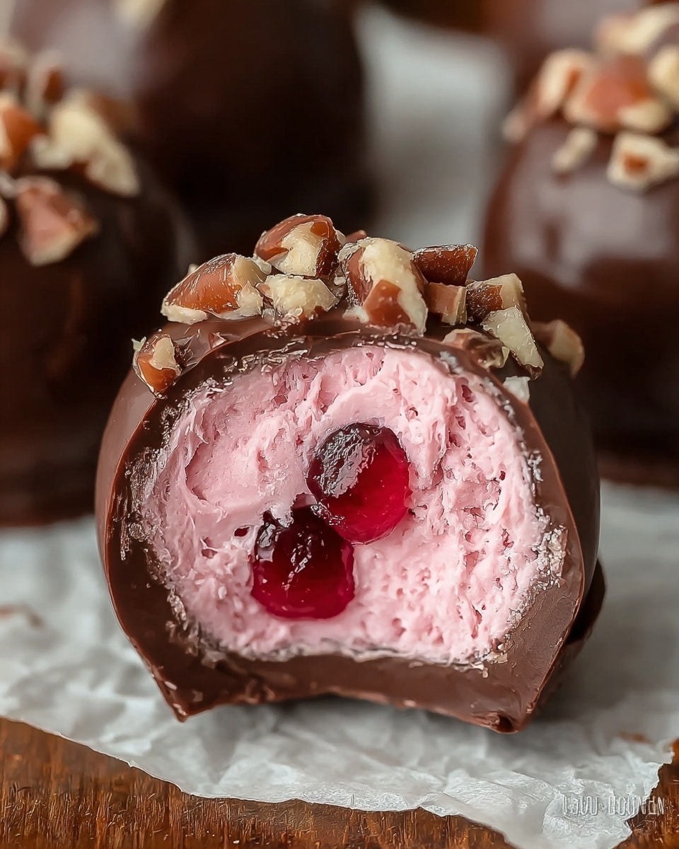 Chocolate Cherry Coconut Truffles Recipe