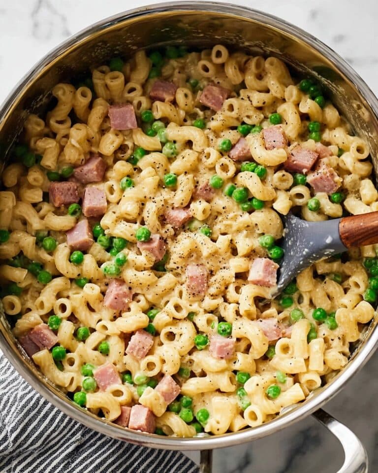 Pasta with Peas and Ham Recipe