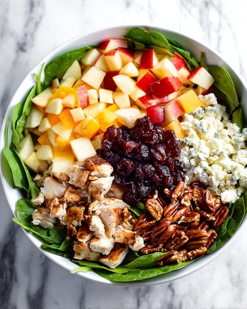 Apple Cranberry Salad with Turkey and Apple Cider Vinaigrette Recipe