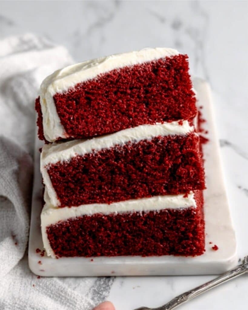 Red Velvet Loaf Cake with Cream Cheese Frosting Recipe