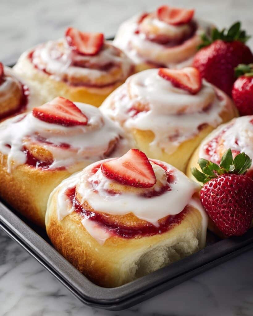 Strawberry Cheesecake Cinnabon Rolls Recipe