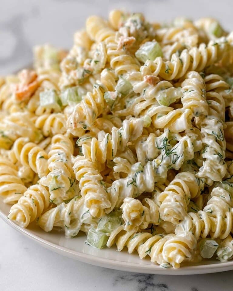 Simple Dill Pickle Pasta Salad Recipe