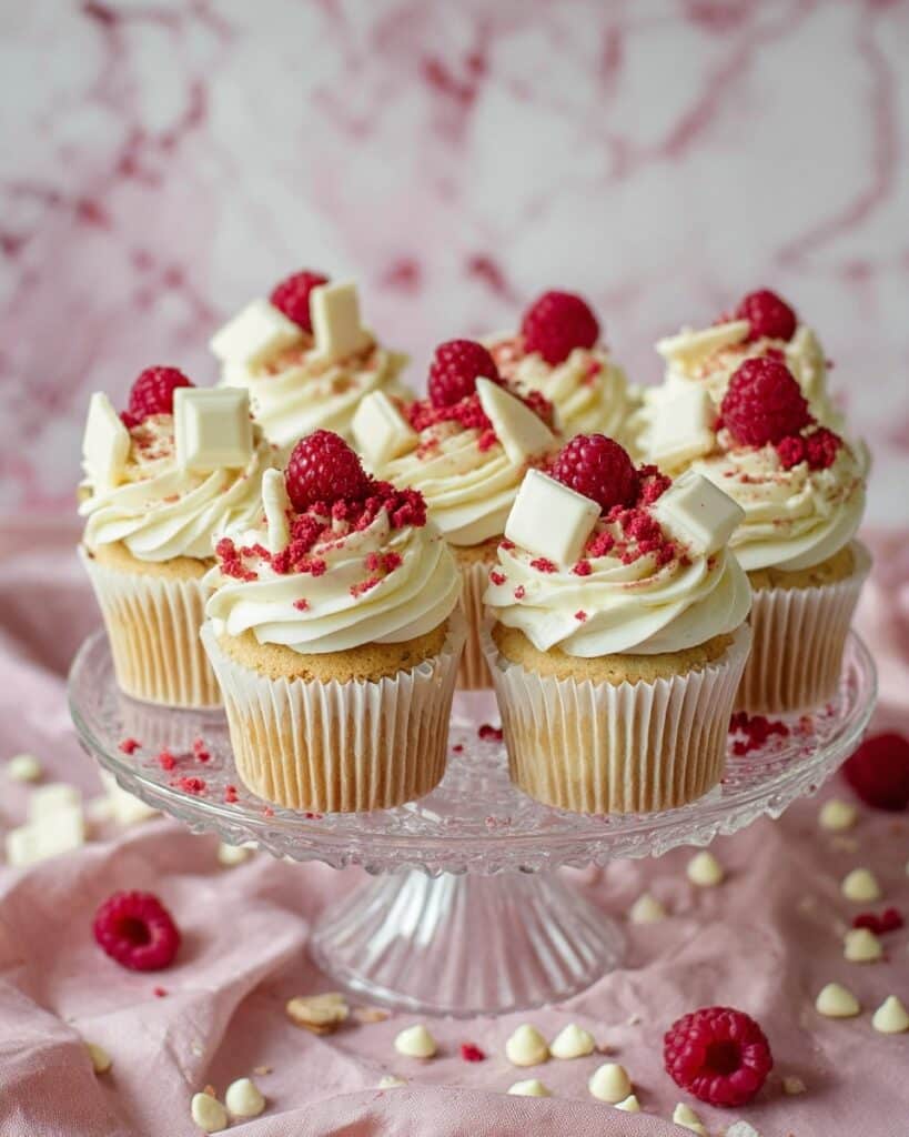 White Chocolate Raspberry Cupcakes Recipe