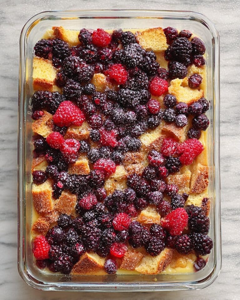 Overnight Berry Breakfast Casserole Recipe