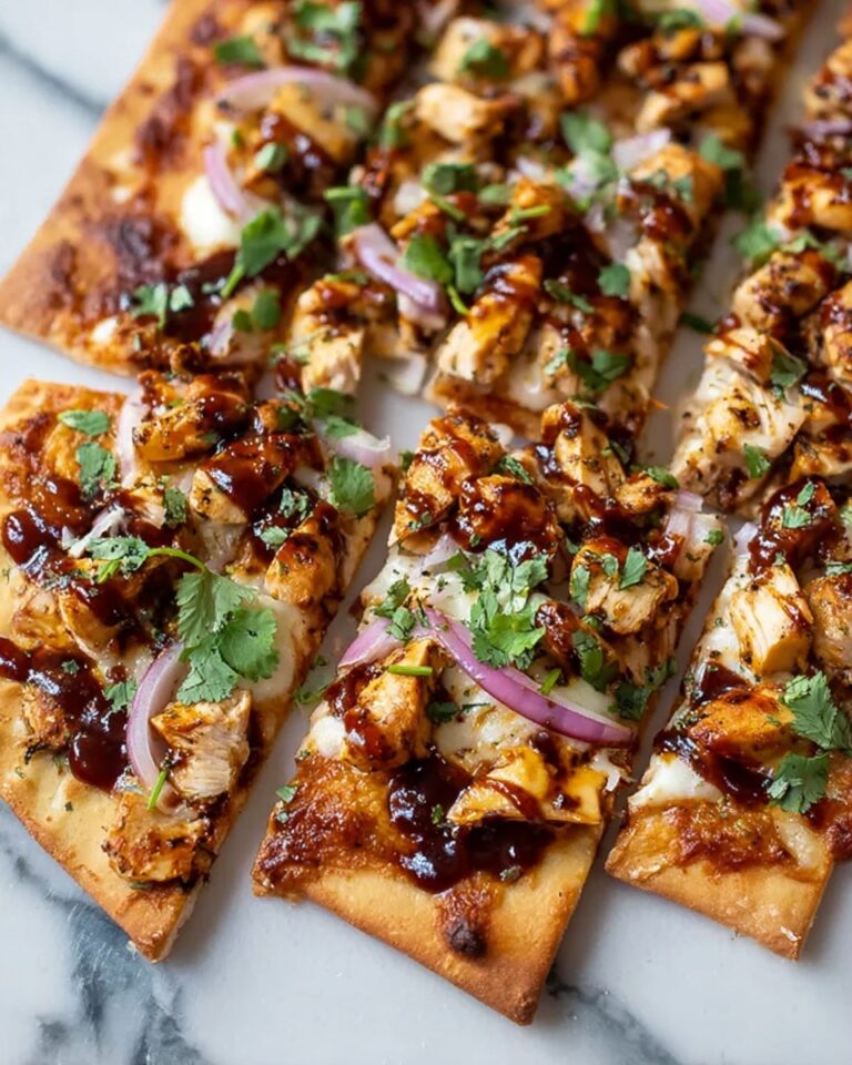 High Protein BBQ Chicken Flatbread Recipe