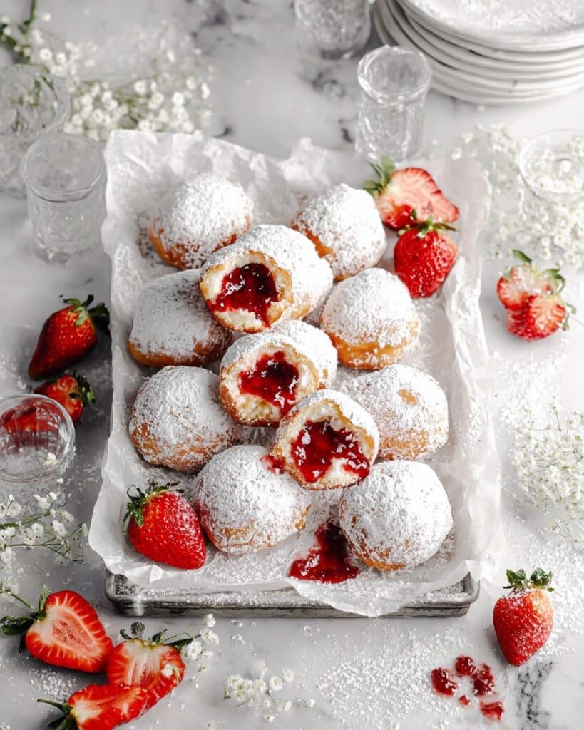Strawberry Jelly Donut Muffins Recipe