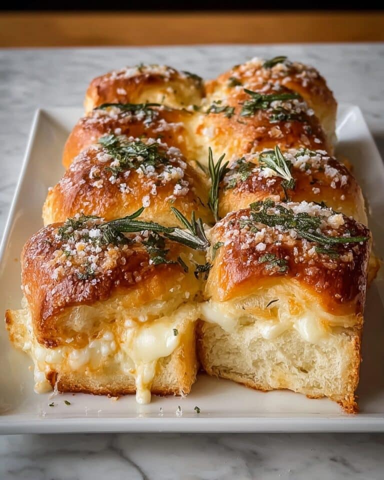 Mozzarella Stuffed Rosemary Parmesan Soft Pretzels Recipe