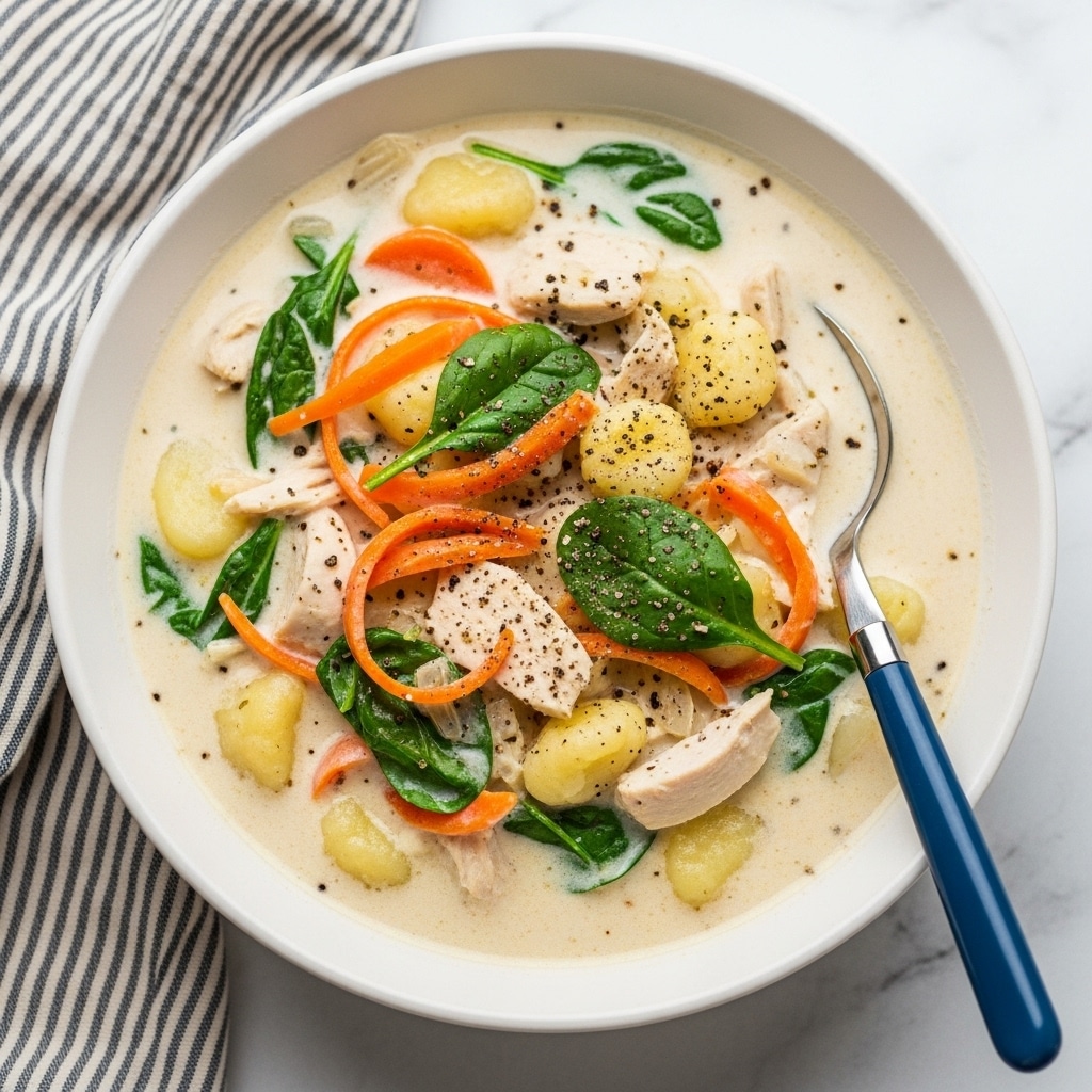 Copycat Olive Garden Chicken & Gnocchi Soup Recipe