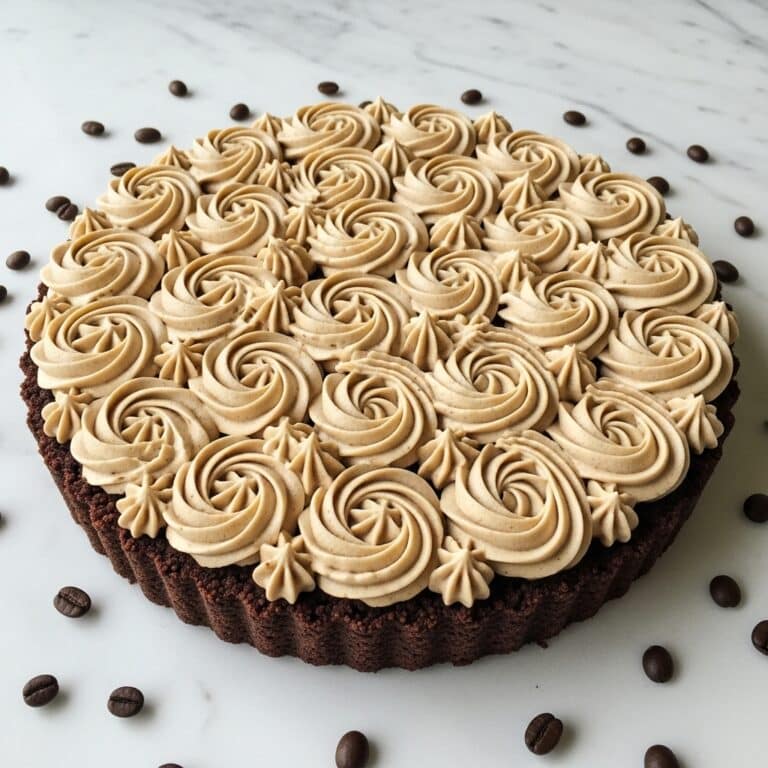 Dark Chocolate Tart with Espresso Whipped Cream Recipe