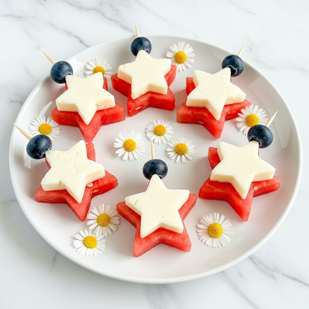 Watermelon Feta Appetizer with Blueberries Recipe