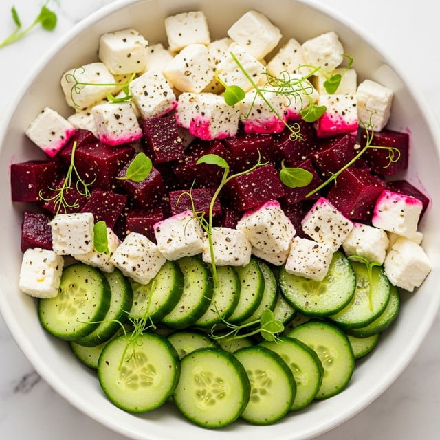 Vibrant Beet Salad with Feta and Cucumbers Recipe