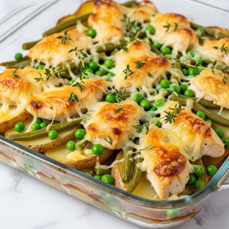 Italian Chicken, Potato, and Green Bean Bake Recipe