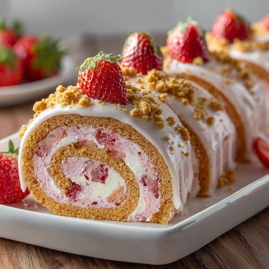 Strawberry Cheesecake Rolls Recipe - Recipe Image