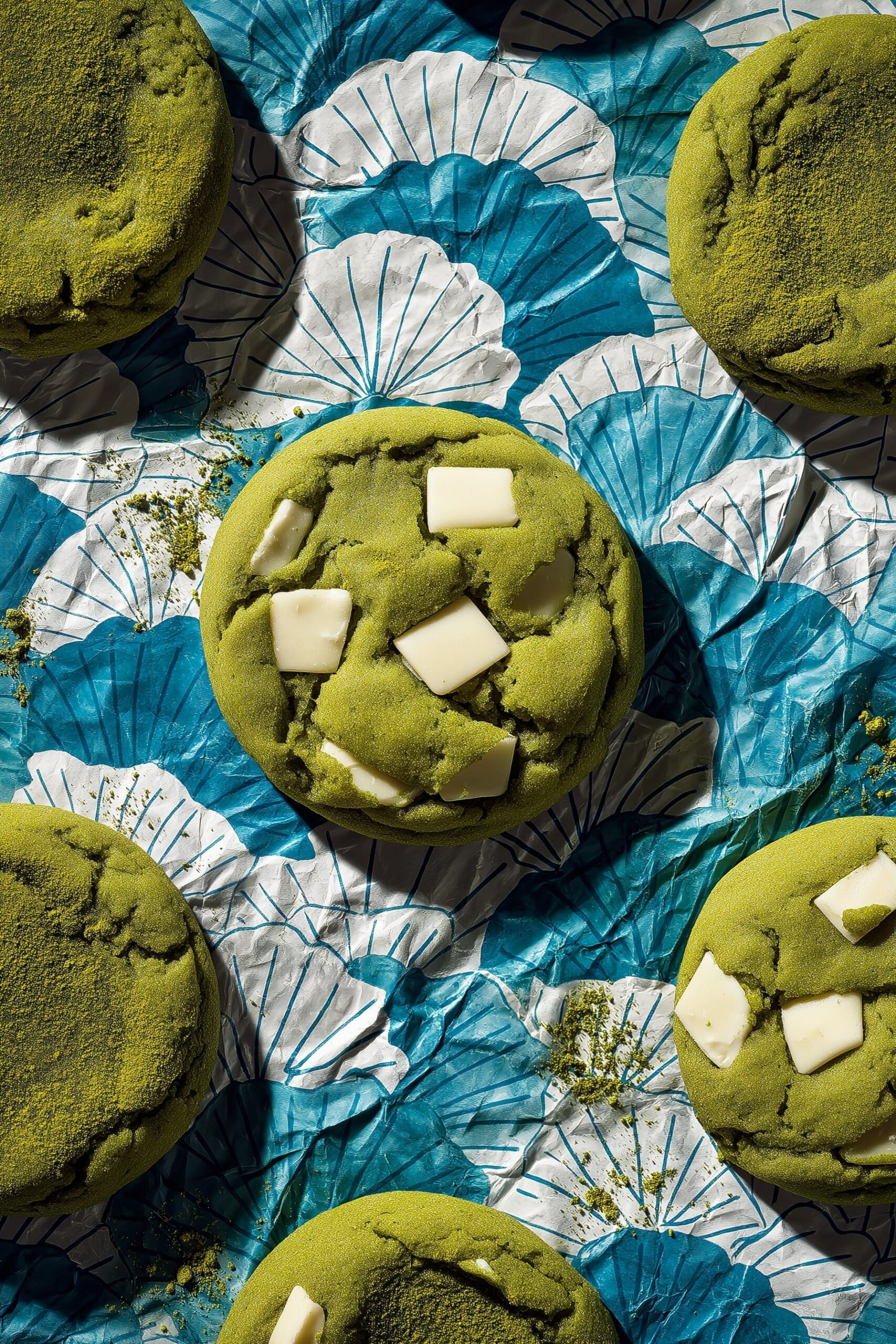 Matcha White Chocolate Swirl Cookies Recipe - Recipe Image