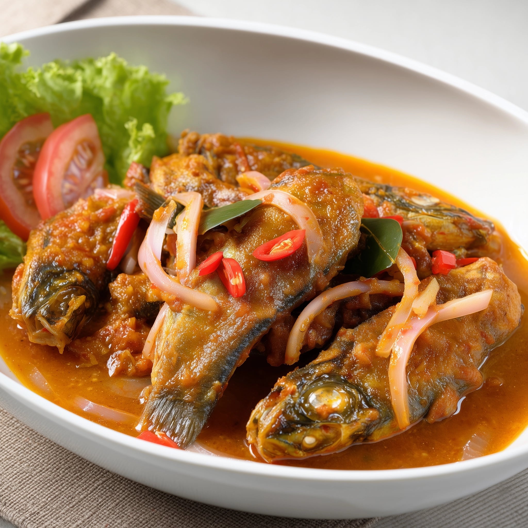 Tomato and Tamarind Fish Curry Recipe - Recipe Image