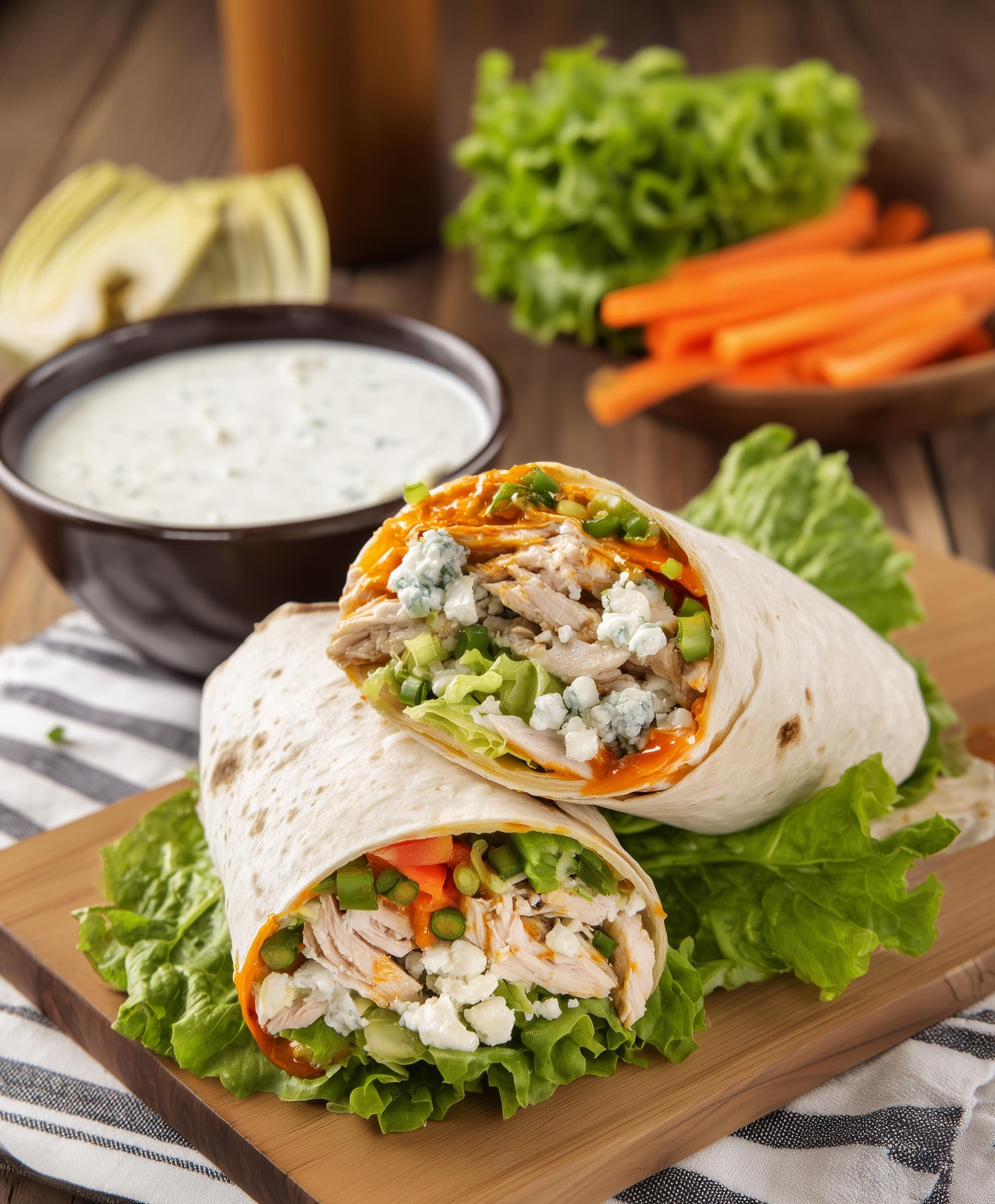 Creamy Chicken Caesar Wrap Recipe - Recipe Image