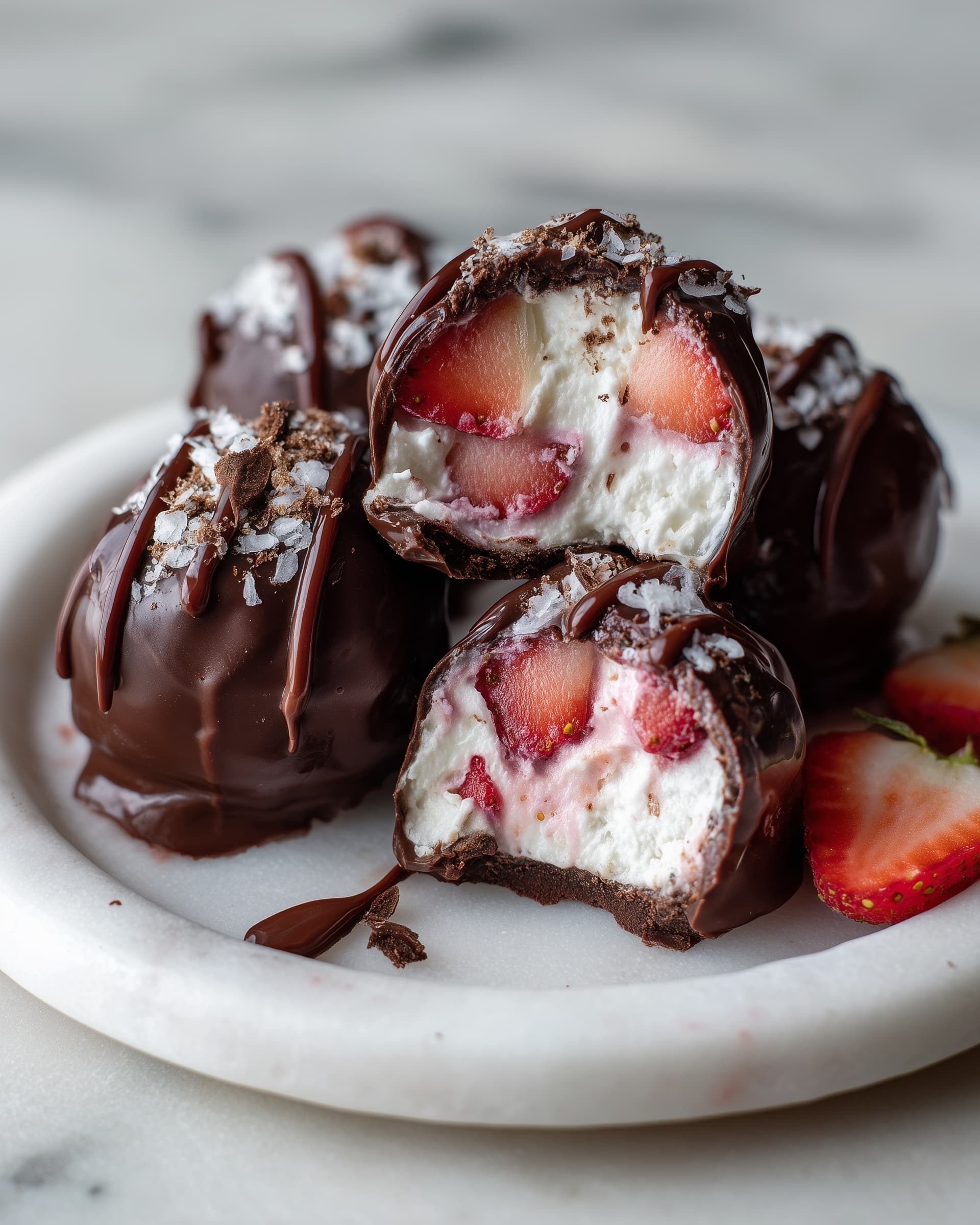 Cheesecake-Stuffed Strawberries Recipe - Recipe Image